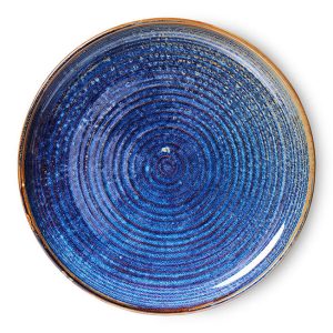 Chef ceramics: dinner plate, rustic blue