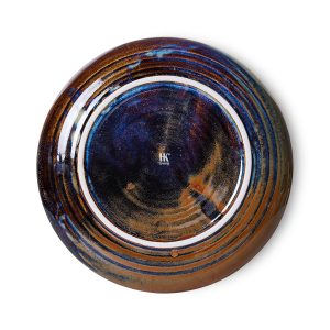 Alternative view of Chef ceramics: side plate, rustic blue