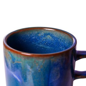 Chef ceramics: cup and saucer, rustic blue - Image 3