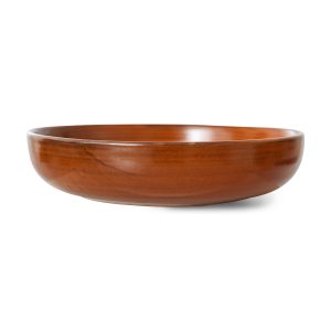 Chef ceramics: deep plate L, burned orange