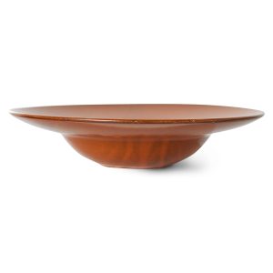 Alternative view of Chef ceramics: pasta plate, burned orange