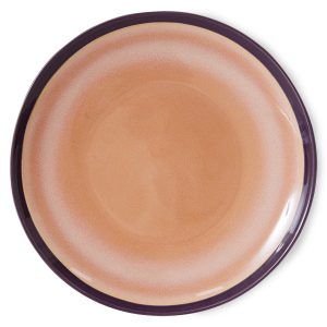 Alternative view of 70s ceramics: dinner plates, bedrock (set of 2)