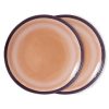 70s ceramics: dinner plates, bedrock (set of 2)