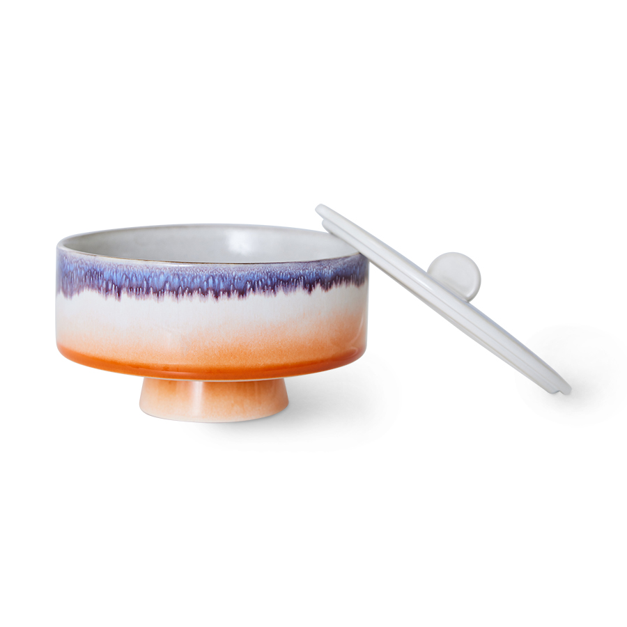 70s ceramics: bonbon bowl, mauve - Image 3