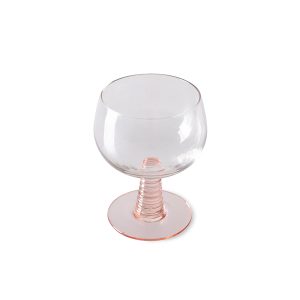 Alternative view of Swirl wine glass low, nude