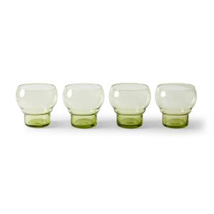 70s glassware: bulb glasses mint green (set of 4) - Image 4