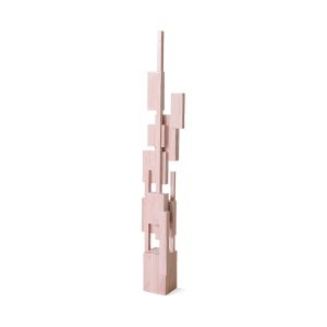 Alternative view of Skyscraper sculpture, soft pink