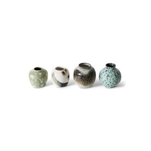 Alternative view of 70s ceramics: small vases, canyon (set of 4)