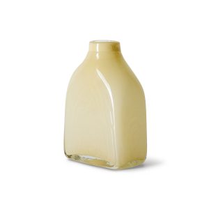 Alternative view of Atelier glass vase medium, cream