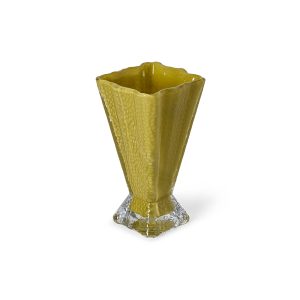 Alternative view of Statement glass vase, sage