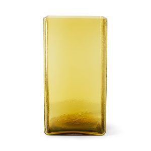 Cube vase large, yellow