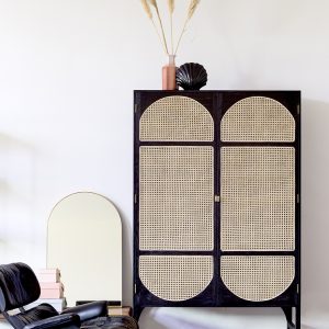 Alternative view of Arch wall mirror brass