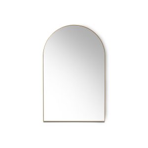 Arch wall mirror brass