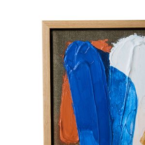 Framed artwork, moonlight strokes (18x20cm) - Image 3