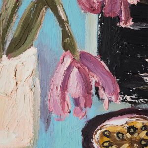 Framed artwork, still life (105x130cm) - Image 3