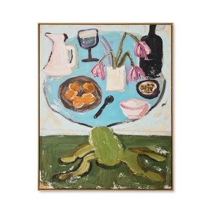 Framed artwork, still life (105x130cm)