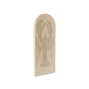 Alternative view of Stoneware wall tile lobster