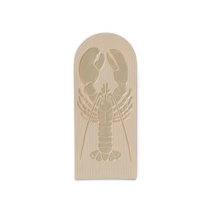 Stoneware wall tile lobster