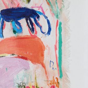 Abstract framed, scrawls (29,5x4,5x37,5cm) - Image 2