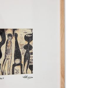 Alternative view of Framed artwork, funky ninja's (40x50cm)