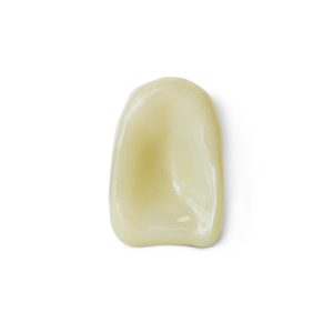 Glass sculpture, cream