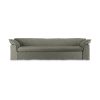 Nomad couch: 305cm, linen, army green