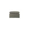 Nomad couch: hocker, linen, army green