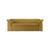 Nomad couch: 244cm, linen, burnt ochre