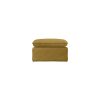 Nomad couch: hocker, linen, burnt ochre