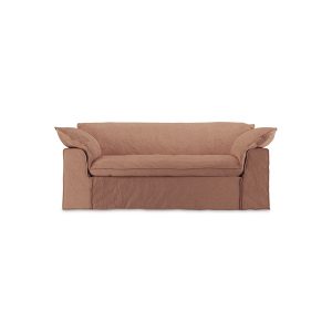 Nomad couch: 204cm, linen, dusty rose