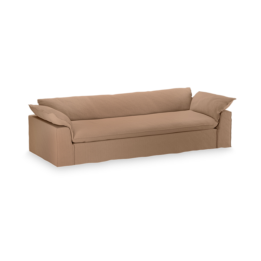 Nomad couch: 305cm, corduroy rib, brown - Image 2