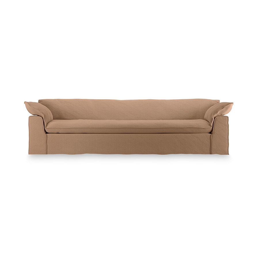 Nomad couch: 305cm, corduroy rib, brown