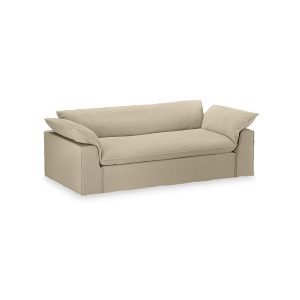 Alternative view of Nomad couch: 244cm, corduroy rib, hay