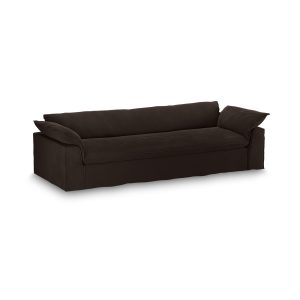 Alternative view of Nomad couch: 305cm, royal velvet, espresso