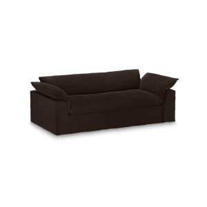 Alternative view of Nomad couch: 244cm, royal velvet, espresso