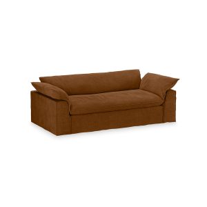 Alternative view of Nomad couch: 244cm, royal velvet, caramel