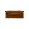 Nomad couch: 204cm, royal velvet, caramel