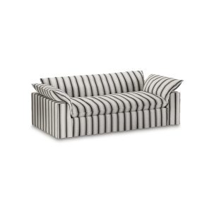 Alternative view of Nomad couch: 244cm, rocco, chalkstripe