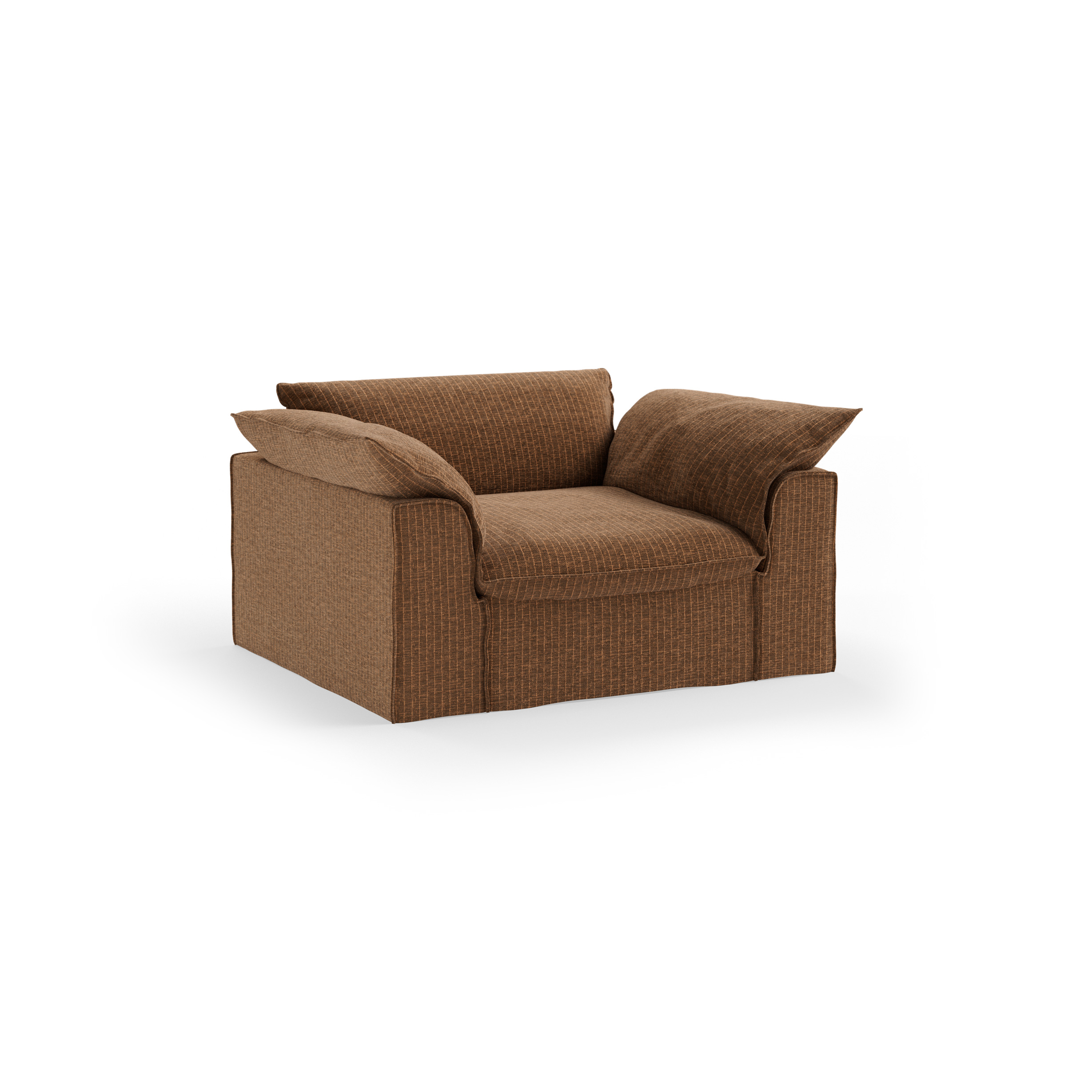 Nomad couch cover: loveseat, corduroy velvet, aged gold - Image 3