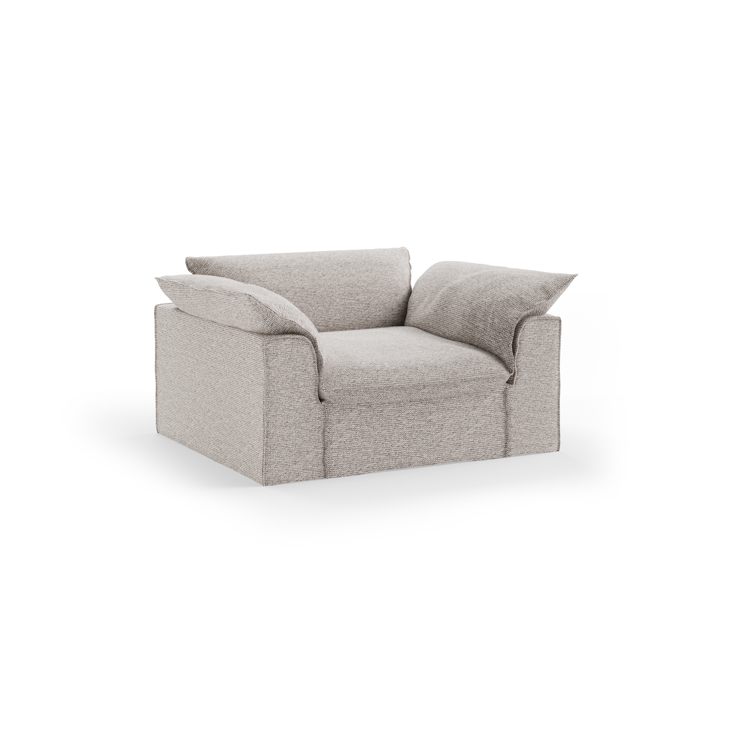 Nomad couch: loveseat, sneak, light grey - Image 2