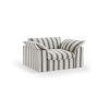Nomad couch cover: loveseat, rocco, chalkstripe - Image 3
