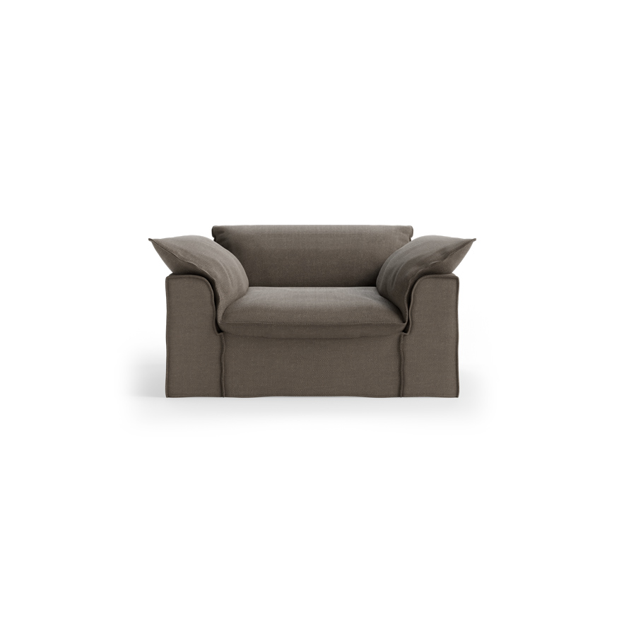 Nomad couch: loveseat, pure, earth