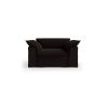 Nomad couch: loveseat, royal velvet, espresso