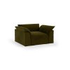 Nomad couch: loveseat, royal velvet, olive - Image 2