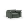 Nomad couch: loveseat, linen, army green - Image 2