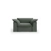 Nomad couch: loveseat, linen, army green