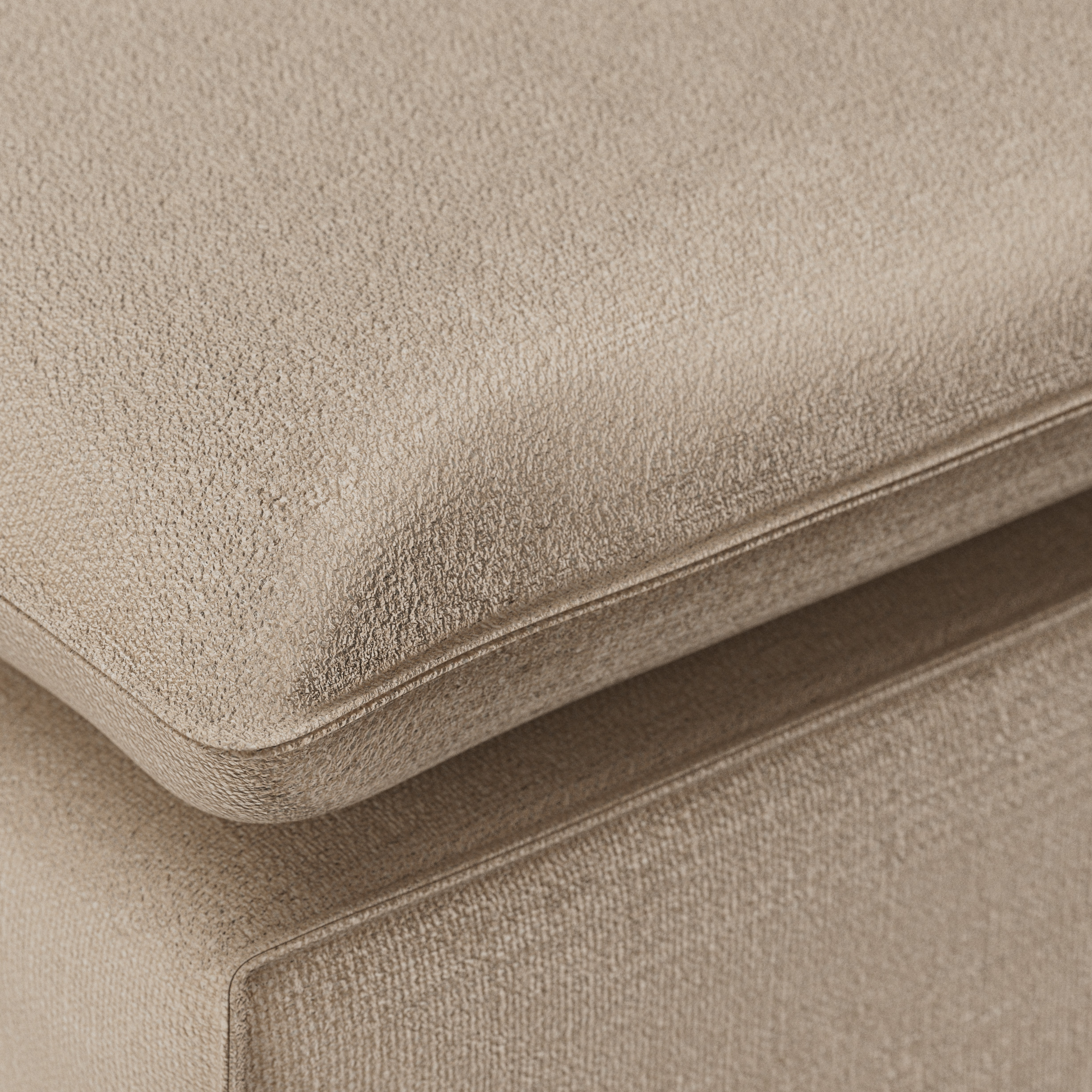 Nomad couch cover: hocker, knotted, beige - Image 4