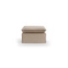 Nomad couch: hocker, knotted, beige