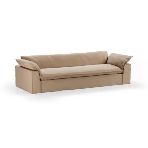 Alternative view of Nomad couch: 305cm, knotted, sand