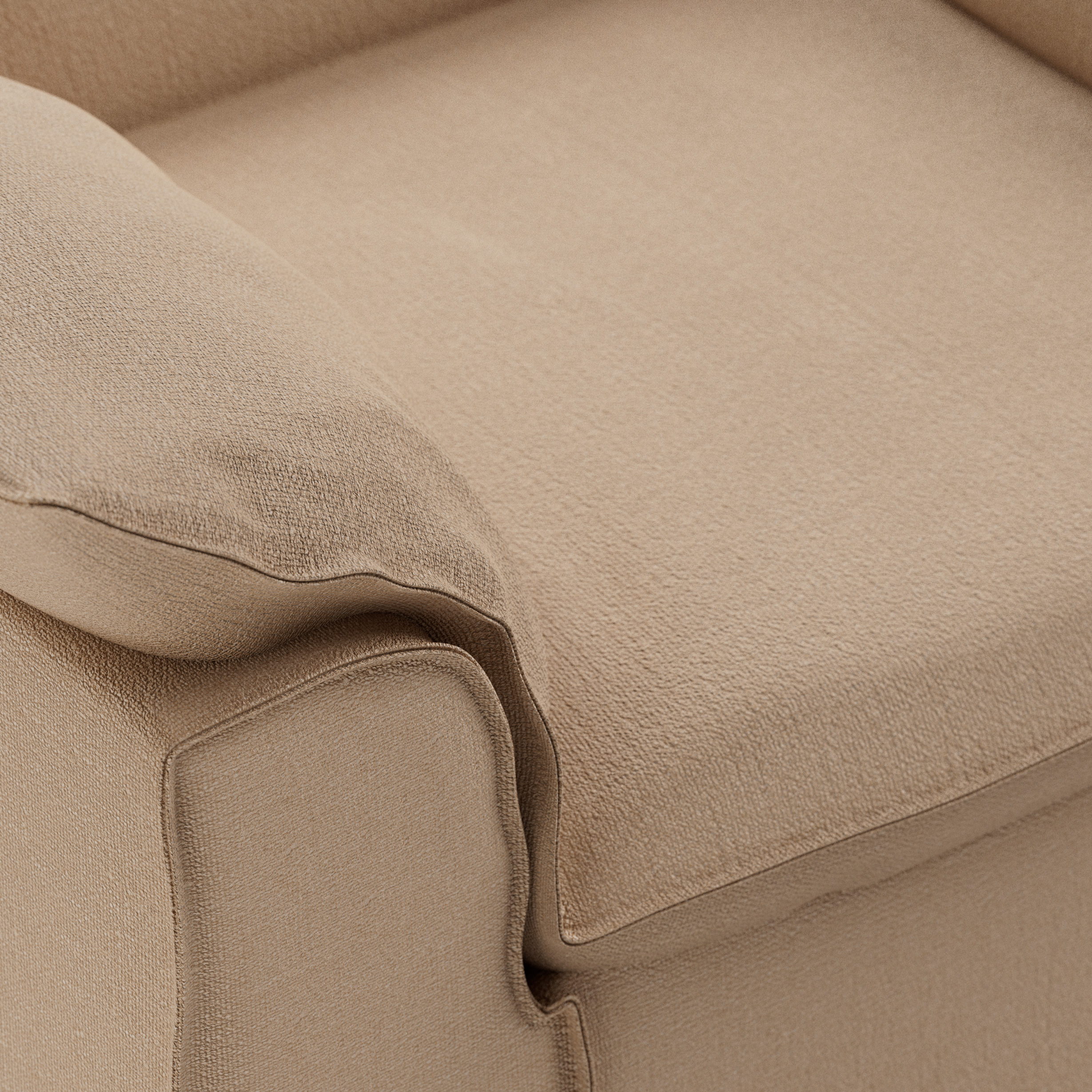 Nomad couch: loveseat, knotted, sand - Image 3